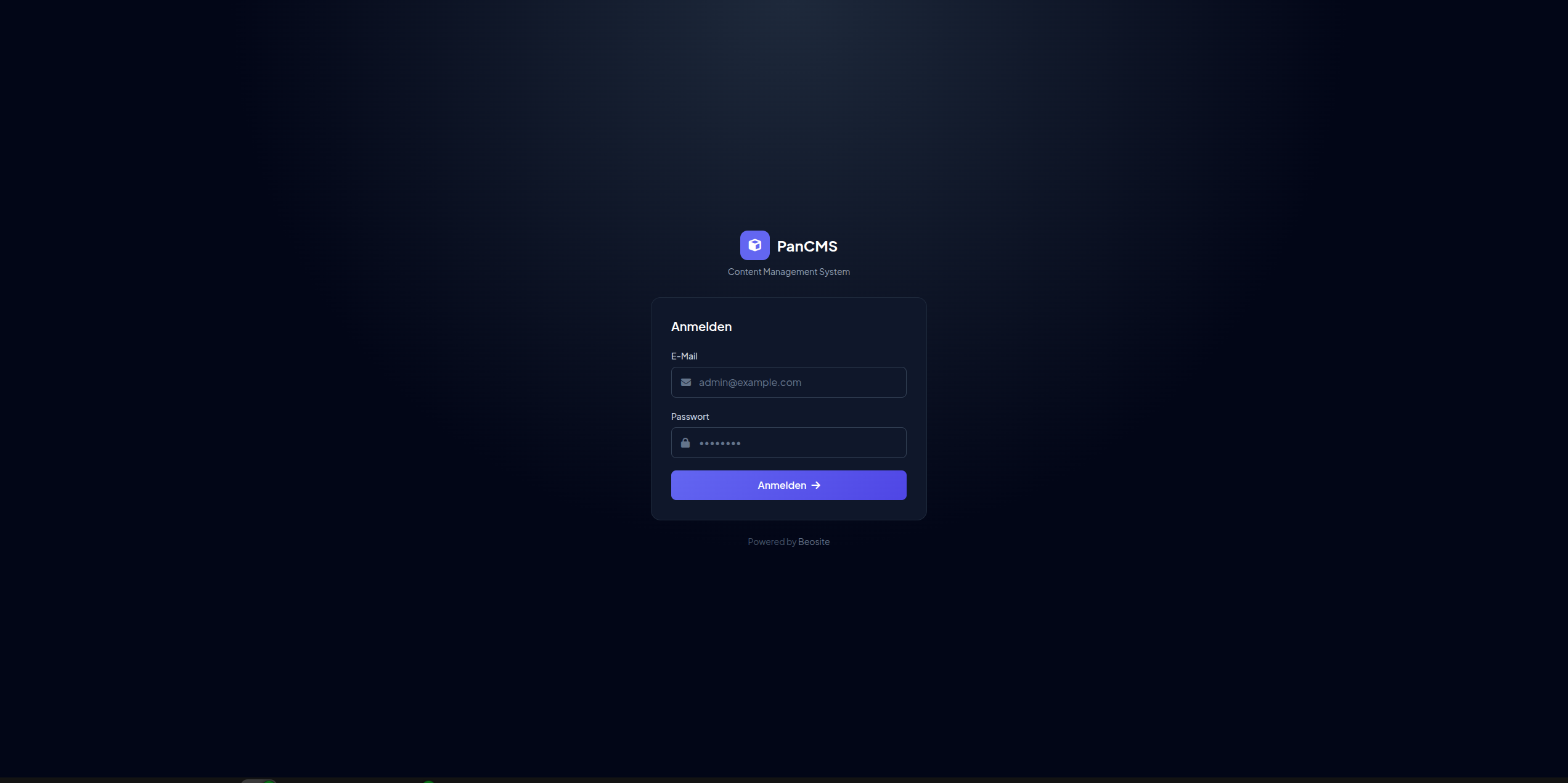 PanCMS Login